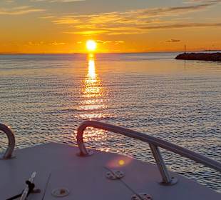 Sonnenuntergang Ria Formosa Bootstour