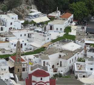 Blick auf die Stadt herunter