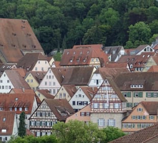 Bahnhof Schwäbisch Hall Blick auf Altstadt