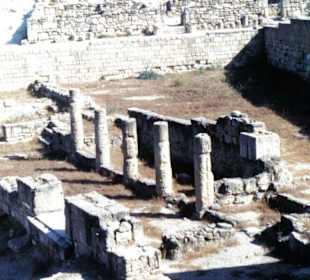 Die antike Stätte von Kamiros