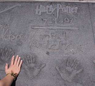 Handabdrücke der Harry Potter Stars