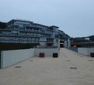 Eingang zur Therme und Saliris Resort 