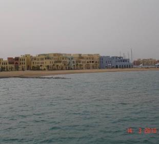 Strandabschnitt an der neuen Marina