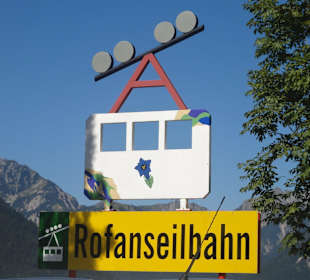 Gondel der Rofanseilbahn