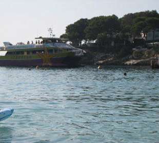 Cala Gran, Glasbodenboot