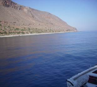 Schiffsabfahrt von Agia Romeli