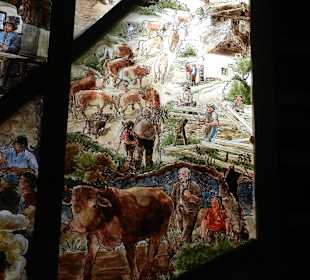 Glaserne Scheune - Glasbild 