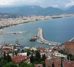 Ausblick von der Burg auf Alanya