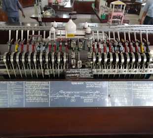 Modell einer Stellwerksweichensteuerung