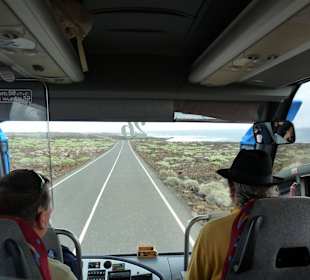Fahrt von Ost über Nord nach West