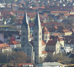 Blick vom Käppele über Würzburg