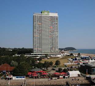 Das Cafe befindet sich in der 35. Etage