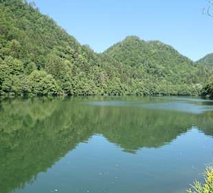 Beim Levicosee im Trentino bei Levico Terme