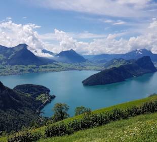 Blick von Hinterbergen