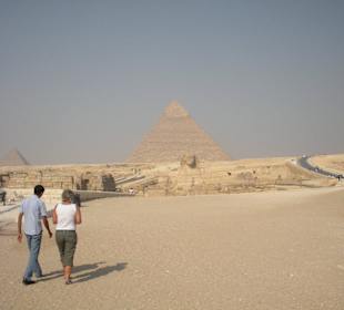 Pyramiden und Sphinx