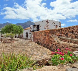 Außenansicht der historischen Gebäude