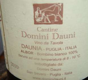 Weisswein Albor von Domini Dauni