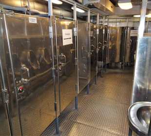 Die sanitären Anlagen an Bord der "Mölders"