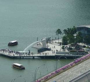  Das Wahrzeichen von Singapore „Der Merlion“