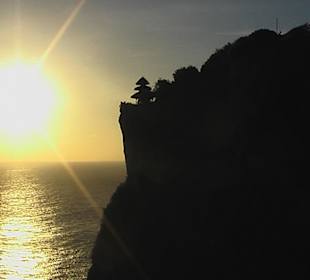 Sonnenuntergang am Uluwatu Tempel