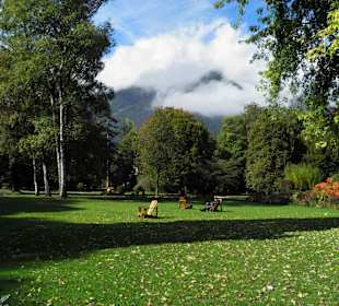 Ein schöner Blick zu den Bergen