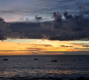 Kiosko 7 Islas - Sonnenuntergang von der Terrasse