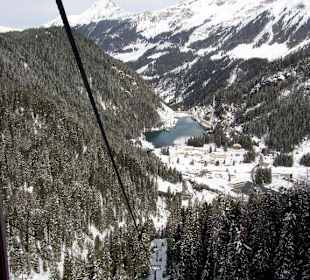 Auffahrt zum Skigebiet