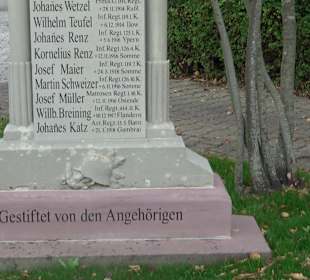 Kriegerdenkmal  Rohrdorf