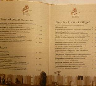 Speisekarte