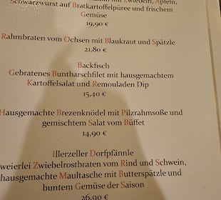Speisekarte 02/2025