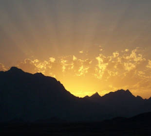 Sonnenuntergang in der Wüste