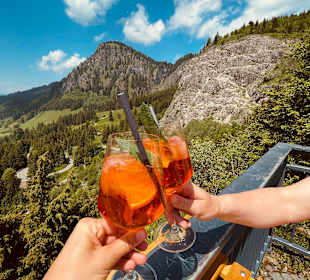 Sundowner beim Dämmerschoppen an der Kanzel