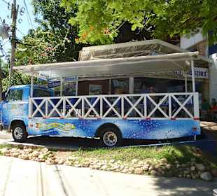 Von hier geht die Fahrt 2 Stunden los