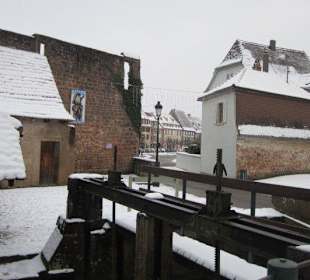 Altstadt Wissembourg im Winter