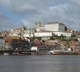 Blick von Vila Nova de Gaia über den Douro 