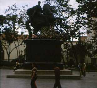 Das Reiter-Denkmal Simon Bolivar