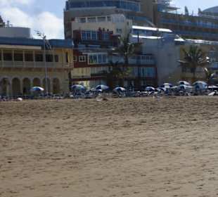 Blick von Strand zum Hotel Bull Reina Isabel