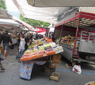 Wochenmarkt in Morbegno