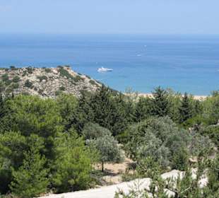 Blick zum Tsambikastrand