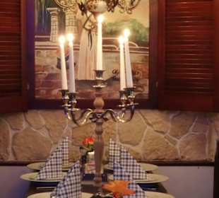 In den Gasträumen des Olympischen Feuers