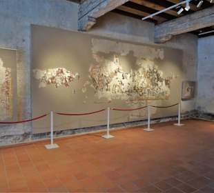 Altes Fresko in der Veste Heldburg