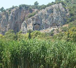 Dalyan Ausflug: Felsengräber Dalyan / Kaunos