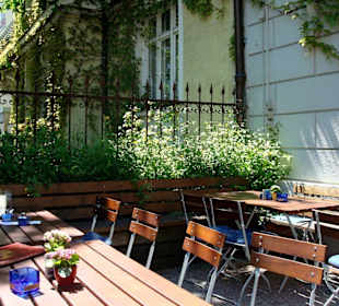 Gartenbereich des "egger Schwabing"