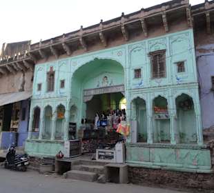 Alte verzierte Häuser in Mandawa