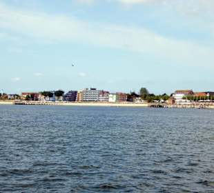 Föhr von der Fähre gesehen