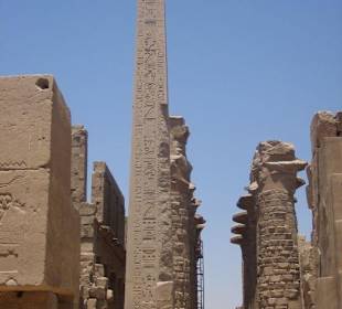 Obelisk im Karnak Tempel