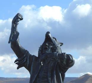 Schamanenskulptur im Nationalpark Ulaanbaatar