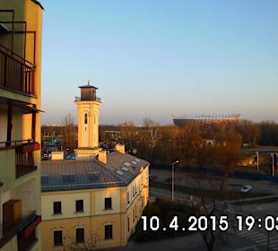 Narodowy widziany z Pragi.