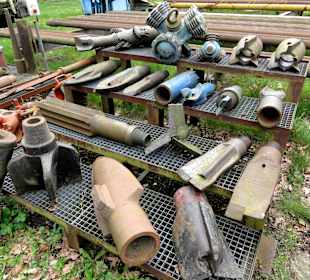 Sammlung von verschiedenen Bohrköpfen