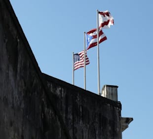 Die obere Plattform für die Kanonen